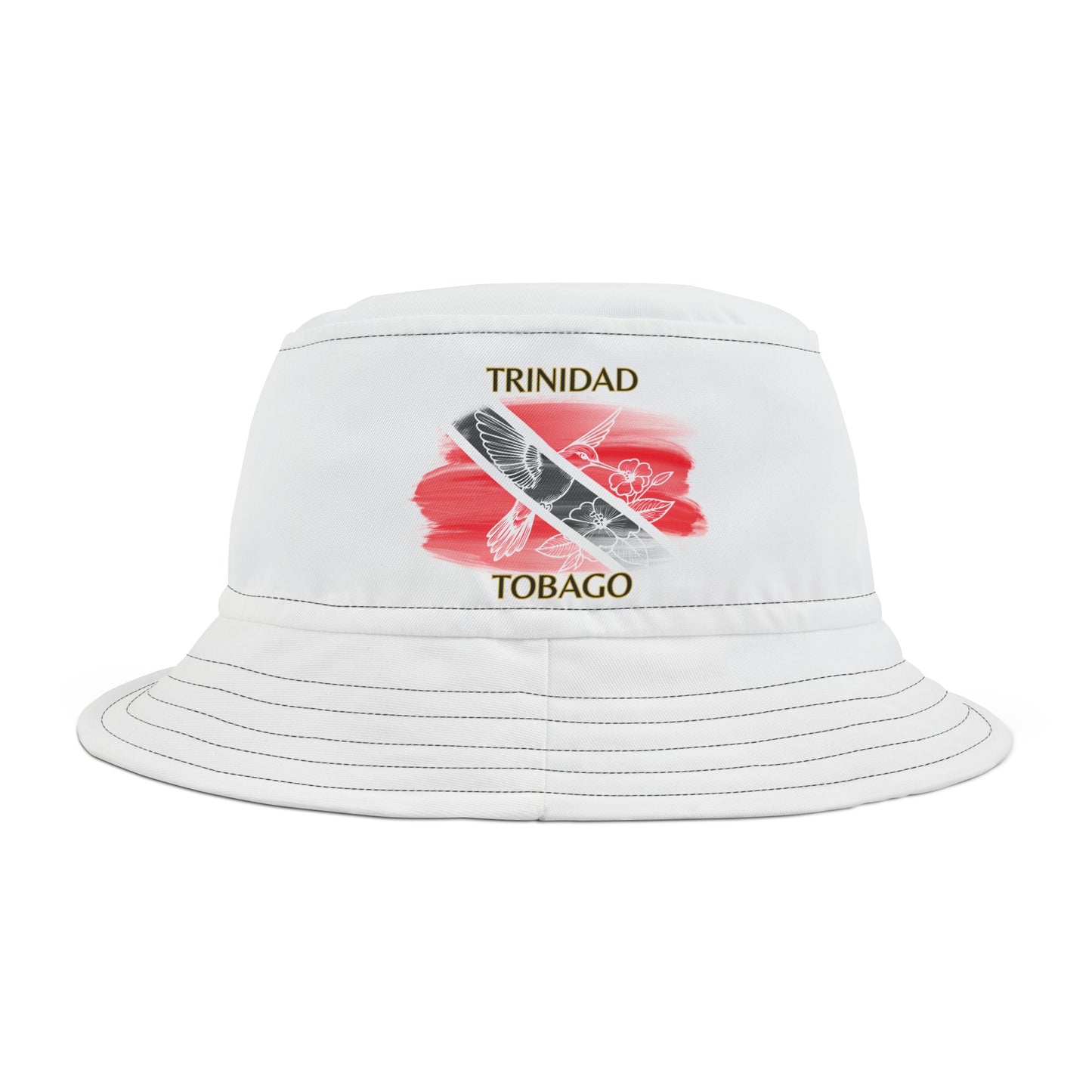 Trinidad & Tobago Bucket Hat (white bird)